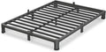 VIPSHOW 4 Inch King Size Bed Frame, 3500Lbs Heavy Duty Metal Platform with Round Corner Legs Mattress Slide Stopper, Steel Slat Support No Box Spring Needed, Noise Free, Non-Slip, Easy Assembly