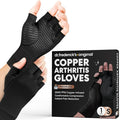 Dr. Frederick's Original Copper Compression Arthritis Gloves - Doctor-Developed Hand Pain Relief for Arthritis, Carpal Tunnel & Tendonitis - All-Day Comfort, Typing & Daily Use - Fingerless, Small