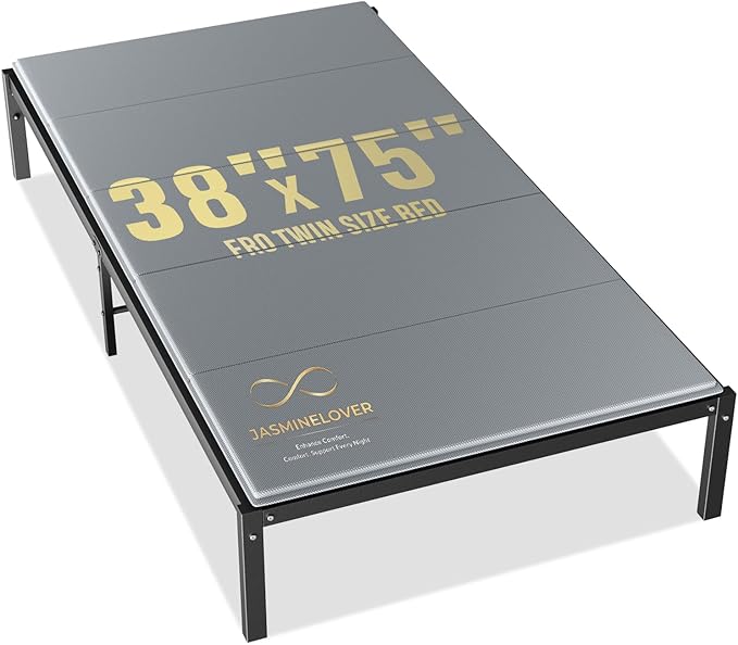 JASMINELOVER Bunkie Board Twin Size 38"x75" Bed Boards for Under Mattress - Heavy Duty Reinforced Wood Support Board with Anti-Sag Design, Fits Metal Frames/Platform Beds/Sleeper Sofas