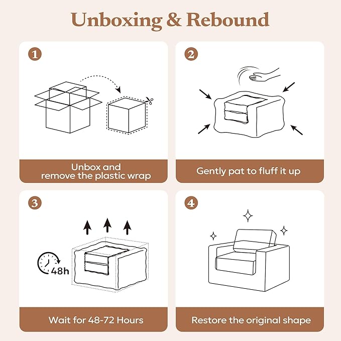 Bean Bag Chair, Large Beanbag Chair for Adults, Comfy Foam Floor Sofa with Pillows and Armrests, Plush Chair Bean Bag Couch for Bedroom Living Room, (Teddy Boucle Fabric, Beige)