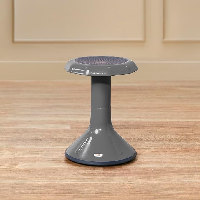 Wobble Stool, 18", Flexible Seating, Grey