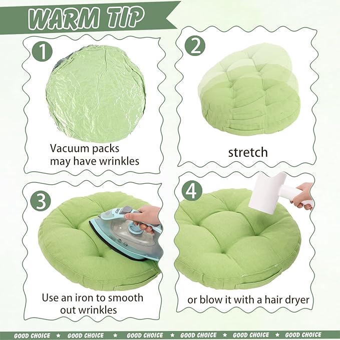 Gerrii 12 Pieces Classroom Floor Cushions with Handles Flexible Floor Seating Cushions Pillows School Chairs in Home School Classroom Kindergarten Daycare Nursery(Vivid Color,Round)