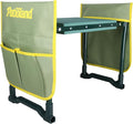 Patioland Garden Kneeler and Seat with 2 Tool Bags, 10.2" Widen Heavy Duty Thicken Soft Kneeling Pad, 2-in-1 Folding Garden Stool, Outdoor Yard Work Seat, Ideal Gardening Gifts for Mom, Women, Grandma