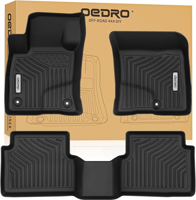 OEDRO Floor Mats Fits for Ford Bronco Sport 2025 2024 2023 2022 2021 (Not for Bronco), Carpeted Floor All Weather Custom Fit TPE Car Liners TPE Bronco Sport Car Accessories
