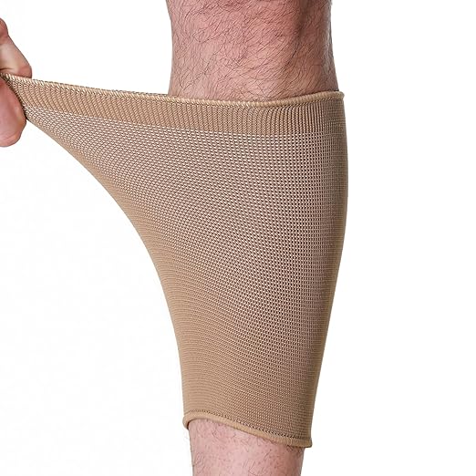 NeoTech Care Calf Compression Sleeve for Calves Support or Shin Splint (Beige Color, Size S, 1 Unit)