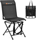 Goplus Hunting Chair, 360° Swivel Hunting Blind Chair with Carrying Strap, 330LBS Capacity, Folding Silent Deer Hunting Chair, Portable Ground Blind Chair for Fishing Camping, No Assembly