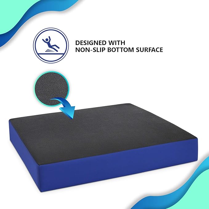 NYOrtho Wheelchair Seat Cushion – Firm, Non-Slip, Water-Resistant Seat Pressure Relief – Ideal Wheelchairs, Office Chairs - Car Seats 16" x 16" x 3"