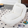 Beige Folding Sofa Chair - 5 Adjustable Positions for Comfort, Perfect Plush Lounge Chair for Gaming, Meditation, and Relaxing Moments!