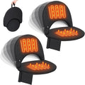 Teenyyou Heated Stadium Seat Cushion for Bleachers with Back Support Extra Portable Foldable Heating Stadium Seats Chair Pad with USB 3 Level Heating Pocket for Outdoor Sport