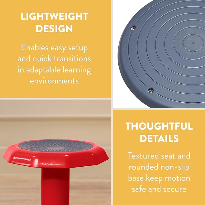 Wobble Stool, 18", Flexible Seating, Red