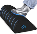 StepLively Foot Rest Ergonomic Pillow for Under Desk at Work, Anti-Fatigue Footrest Support Pillow for Fatigue & Pain Relief, Comfortable for Office Chair, Car Seat & Gaming Chair - Black, Large