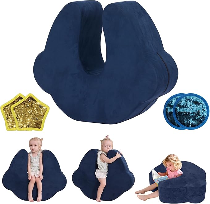 Sensory Soft Squeeze Seat for Kids - Wobble Compression Chair with Rocking Motion, Calming Sensory Chair for Autism & ADHD, Flexible Seating for Classroom Therapy Home, Removable Washable Cover