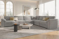 EASE MOOSE Oversized Sectional Modular Sofa,Large L Sectional Couch Wide Deep Seat Modular Cloud Couch,Removable Cover