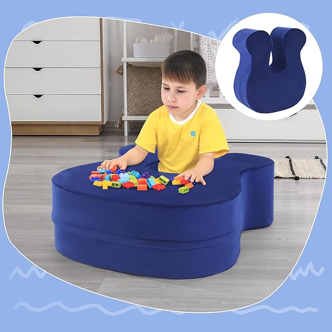 BALAPET Soft Squeeze Sensory Seat for Kids, Calming Compression Chair with Sensory Needs Wobble Seat for Sensory Kids, Washable Cover, Rocking Design,Ideal Gift for Boy Girl