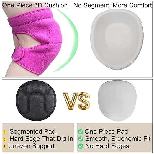 Garden Knee Pads for Women Men, Extra Thick Knee Padding for Gardeners Cleaners Carpenters, Waterproof Kneeling Cushion for Concrete Flooring Work, Comfortable & Lightweight for Christmas, Pink M (1Pair)