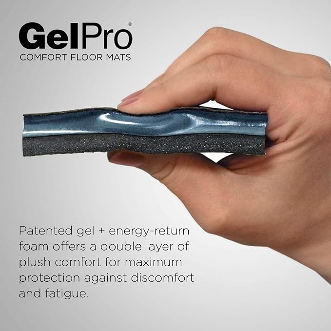 GelPro Elite Premier Anti-Fatigue Kitchen Comfort Floor Mat, 20x48”, Trellis Walnut Stain Resistant Surface with Therapeutic Gel and Energy-Return Foam for Health and Wellness