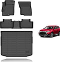 KELCSEECS® Floor Mats & Cargo Liner for 2011-2025 Mitsubishi Outlander Sport,All Weather Protection TPE Floor Liners Front& Rear Row Full Set Outlander Sport Accessories Black