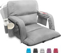 Stadium Seats with Back Support,Wide Stadium Chairs with Back and Cushion, Sofa Style Stadium Seats, 6 Reclining Positions, Extra Thick Bleacher Seat for Sports Events(Grey-1 Pack, Wide|25")