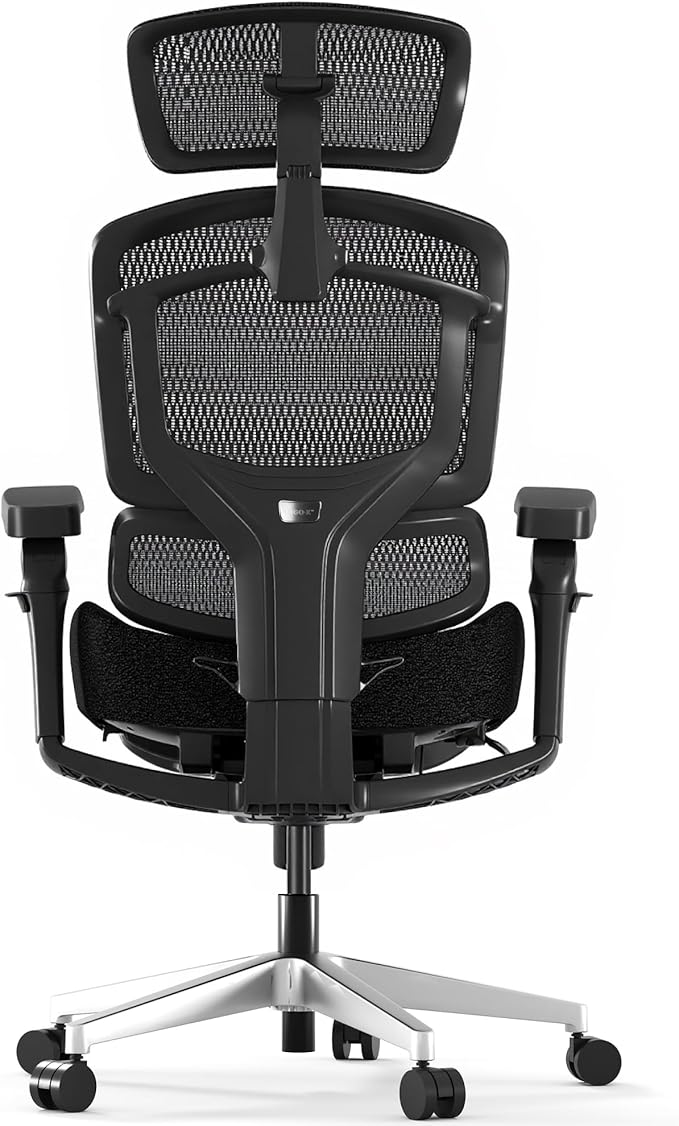 FLEXISPOT ErgoX-PRO Ergonomic Office Chair with Footrest Black – Cloudtech Cushion, 5D Lumbar, 7D Armrests, 4D Headrest, 551LBS Capacity – Office, Gaming, Home