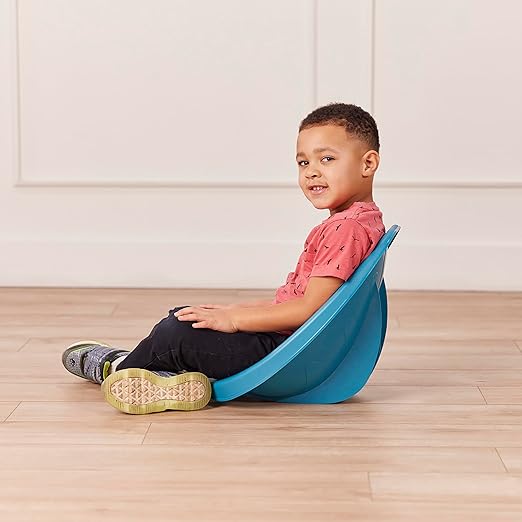 ECR4Kids Leaf Floor Seat, Rocker Chair, Turquoise, 6-Piece