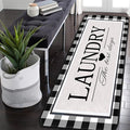 Farmhouse Laundry Room Rug Runner 20"X59" Kitchen Mat Washable Entryway Rugs Soft Non Slip Laundry Carpets Comfort Standing Desk Mats,Carpet for Sink,Office,Laundry Room Decor Accessories