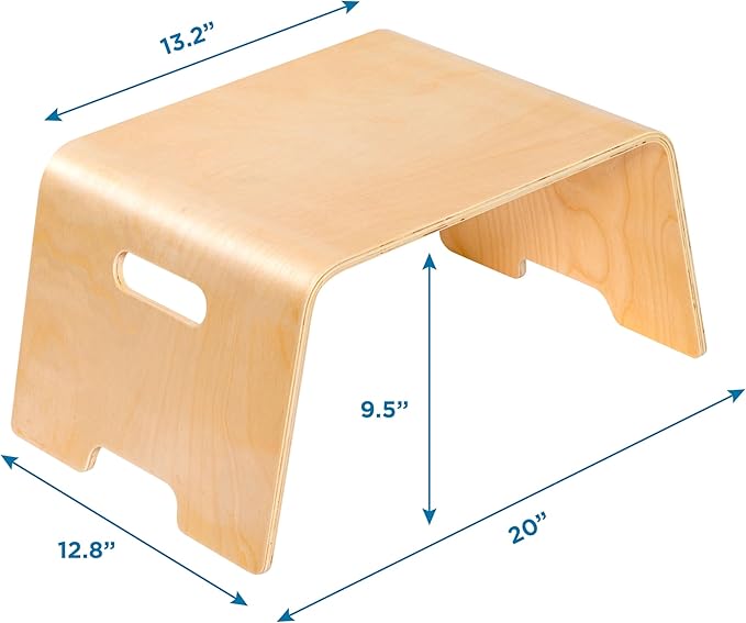 LAPGEAR Bentwood Floor Lap Desk for Kids - Children's Portable, Durable, Learning & Educational Activity Desk for Homework, Crafts, Play - Sturdy Natural Birch Wood - Pack of 8 - Style No. 21017