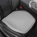Binsheo Thin Gel Seat Cushion for Car Seat, Office Chair, Wheelchair, Golf Cart - Non-Slip Car Seat Cushions with 0.7 Inch Gel - Sciatica & Coccyx Pain Relief (Leather, Grey)