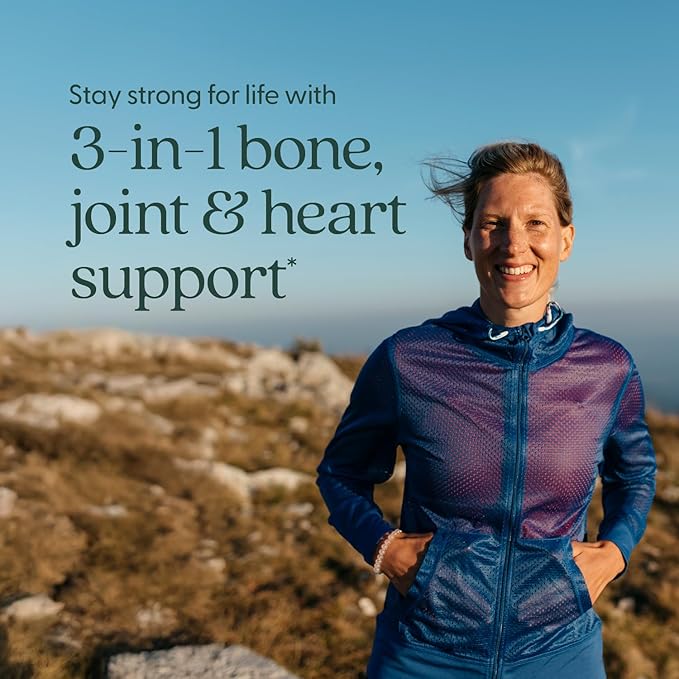 New Chapter Calcium Supplement - Bone Strength Plant-Based USDA Organic Calcium with Magnesium, Vitamin D3+K2, for Bone Health & Joint Mobility, Heart Support, 905 mg dose - 180 Slim Tablets