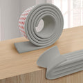 PUSHUJIA Edge and Corner Guards with Strong Adhesive Extra Thick Baby Proofing Furniture Protector for Table Desk Bed Cabinets Child Safety for Home and Nursery (Grey, 6.56 Feet)
