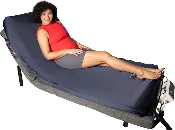 Therahab 5” Alternating Air Pressure Mattress with Electric Pump for Stage 3 Pressure Sores, Bed Sores, Hospital Bed Mattress Topper