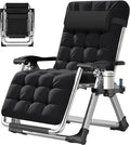 ABORON Zero Gravity Chair,Premium Outdoor Lawn Folding Lounge Chairs,Sturdy Adjustable Reclining Patio Chairs with Removable Cushion,Headrest & Tray