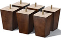 AORYVIC 4 inch Wood Furniture Legs Sofa Legs Set of 6 Square Couch Legs Mid-Century Modern Replacement Legs for Armchair,Recliner, Dresser, Sideboard