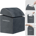 Foot Rest for Under Desk at Work - Non-Slip Foot Stool with 3 Adjustable Heights, Ergonomic Under Desk Footrest with Washable Cover for Desk, Home, Office, Car (Dark Grey)