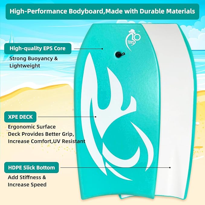 Bo-Toys Body Board Lightweight with EPS Core