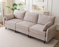 Rexulqo 104'' Modular Sectional Sofa with All Seats Storage,Oversized 3-Seater Comfy Cloud Couches with Deep Seat,Big Couch for Living Room,Bedroom,Velet,Khaki