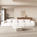 JACH 149" Cloud Sectional Couch, Huge Plus 4 Seater Modular Sofa, Modern Comfy Cloud Couches, Sofas Furniture for Living Room, Office, Apartment, Beige