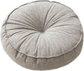 KiBcsLic Round Floor Pillow, Meditation Floor Pillow, Circle Small Seating Cushion for Sitting Sofa Bed Office, Light Gray