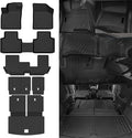 All Weather Floor Mats for 2018-2026 Volkswagen Atlas 7 Seats with 2nd Row Bench Seat Floor Mats &Trunk mat with Backrest mats & 2nd Backrest mats for Volkswagen Atlas Accessories Floor Liner