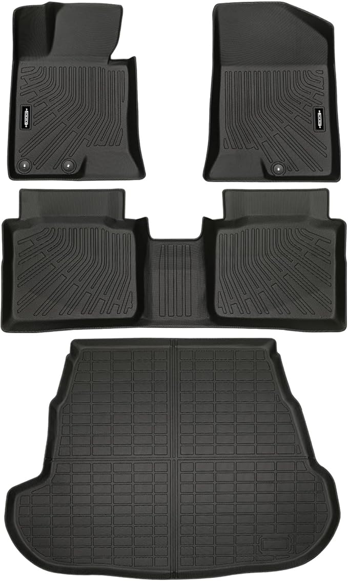All Weather Floor Mats for 2011-2015 Kia Optima Floor Mats & Trunk Mat for Kia Optima Floor Liner Cargo Mats Odorless Accessories Anti-Slip Floor Liner