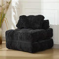 Garvee Folding Sofa Bed, Convertible Sleeper Chair with Pillow Foldable Mattress with Back Support, Boneless Fold Out Chair Bed Comfy Floor Sofa Lounge for Living Room, Bedroom, Black, Single