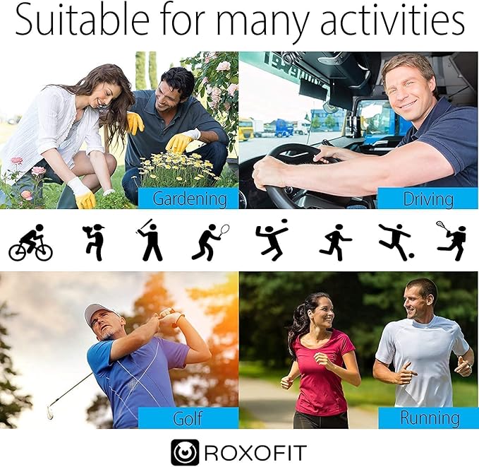 ROXOFIT Calf Brace for Torn Calf Muscle and Shin Splint Pain Relief for Men and Women - Adjustable Neoprene Compression Support Wrap