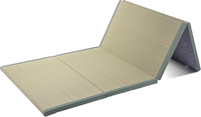 Japanese Traditional Tatami Mattress, Igusa (Rush Grass) Tatami Mat, Foldable Floor Mattress,Japanese Futon Bed,Meditation Mats for Floor,Summer Sleeping Mat