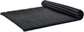 Leewadee - Foldable Floor Mattress - Japanese Roll Up Futon -Trifold Tatami Mat- Guest Floor Bed - Camping Mattress - Thai Massage Mat, Kapok Filled, 75 x 57 inches, Black