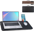 Portable Laptop Desk Fits Up to 16“ Laptops, with Tablet Slot, Built-in Cushion, Great for Home & Office,Lap Desk for Laptop,Lap Desk with Cushion (Black, Large)