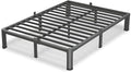 VIPSHOW 7 Inch King Size Bed Frame, 3500Lbs Heavy Duty Metal Platform with Round Corner Legs Mattress Slide Stopper, Steel Slat Support No Box Spring Needed, Noise Free, Non-Slip, Easy Assembly