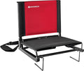 KINGROCK Stadium Chair for Bleachers with Back Support Portable Folding Bleacher Seat Cushion Padded Backrest 2 Hooks Lightweight for Sports Games Concert