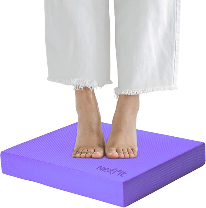 NexFit High-Density Balance Pad - Durable TPE Foam Balance Pad Physical Therapy, Foam Exercise Pad with Non-Slip Surface, Lightweight for Home & Gym Workouts, Core Strength & Balance Enhancement