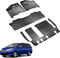 Compatible for 2011-2020 Toyota Sienna 8 Passenger Floor Mats All Weather Floor Mats for Toyota Sienna 2011-2020 Accessories (3rd Row Seat Without Power Folding)