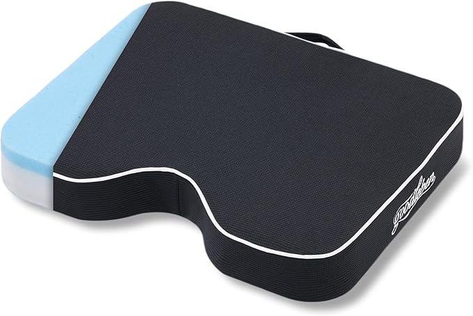 goodleben Stadium Cushion with Dual-Layer Foam (30D Support + 40D Memory), High Elasticity & Breathable, Waterproof Thick Bleacher Pad for Long Games, Portable for Outdoor Indoor Seating