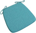 Chair Pads with Ties 18x17, Memory Foam Kitchen Chair Cushions with Ties 18 Inch, Non Slip Chair Pads for Dining Chairs Set of 2 4 6, Seat Cushions Covers Washable and Removable with Zipper,D,4